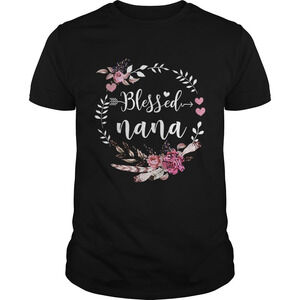 Blessed Nana Thanksgiving Floral Shirt